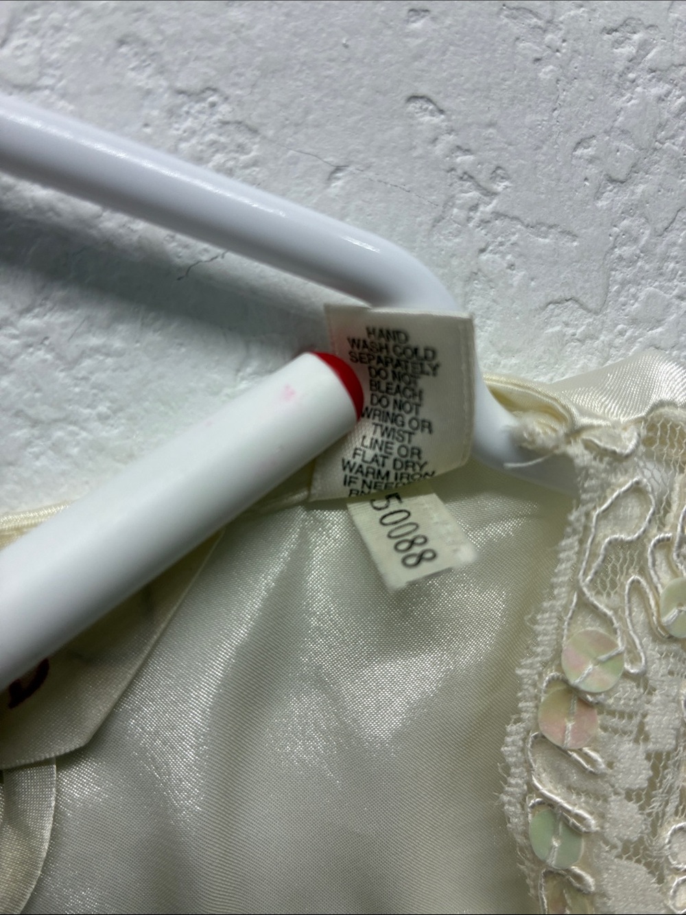 Vintage Y2K-90s Victoria's Secret Heart Tag Lace Sequin Trim Kimono Mini Robe - Picture 7 of 7